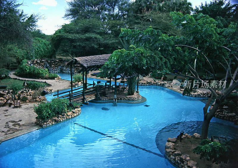 Luxury swimming pool